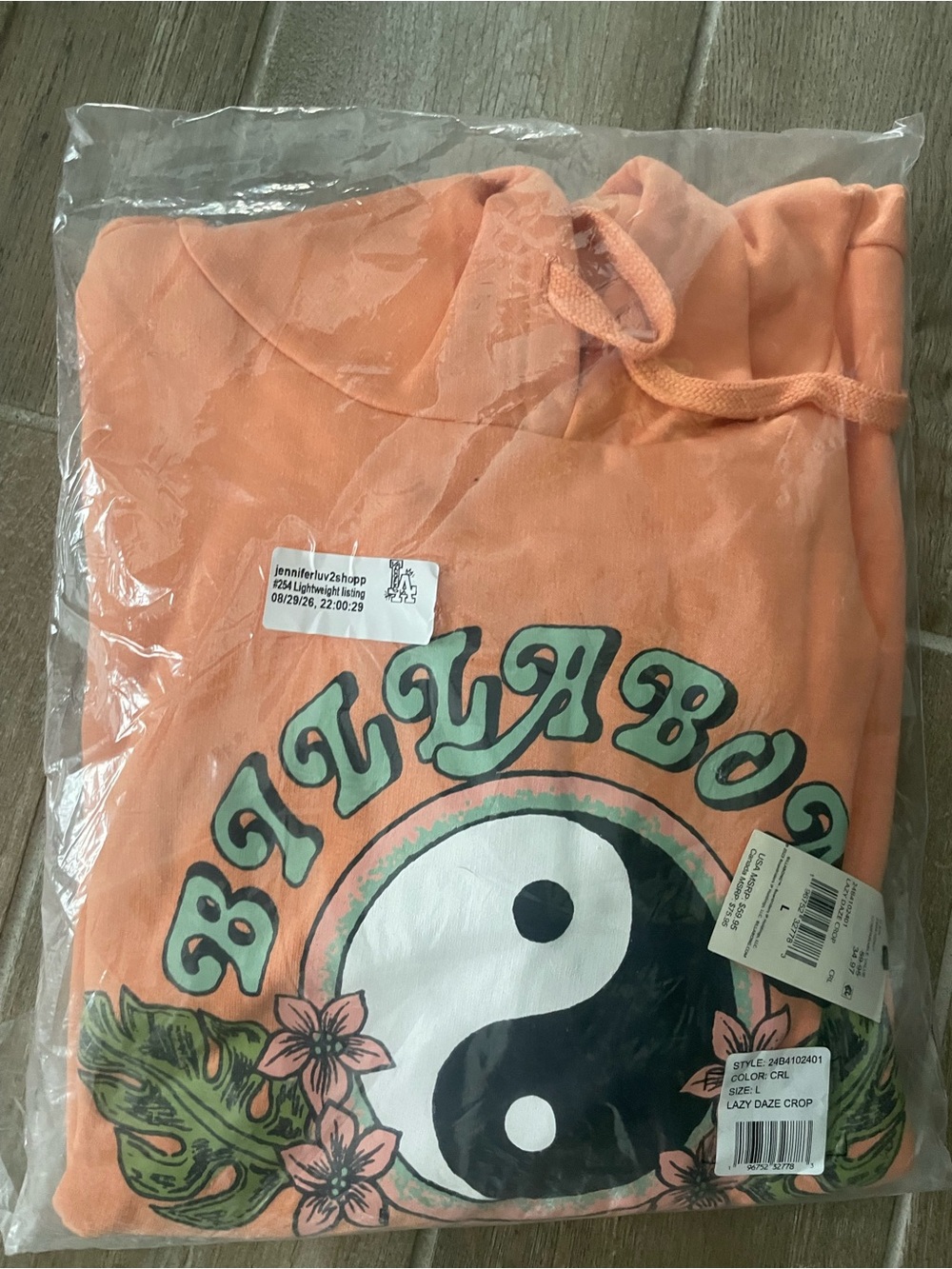 Billabong hooded sweatshirt